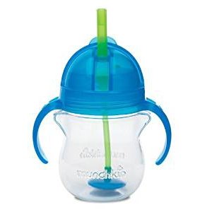 Straw Trainer Cup Blue,7 Ounce