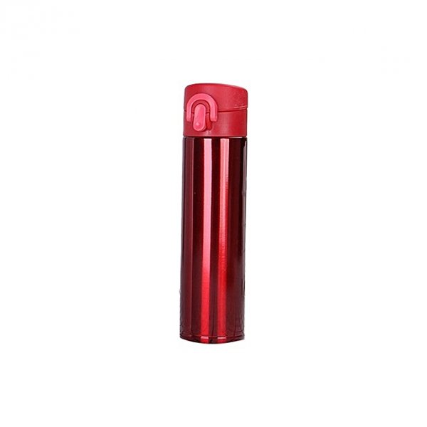 400ML Vacuum Cup Stainless Steel Water Bottle Insulation Warming Keep Pot-Red